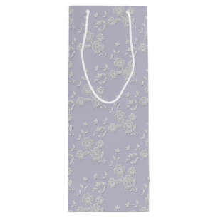 Blommigt Spray Stil 1, LILA-WHITE-VIN GIFT BAG