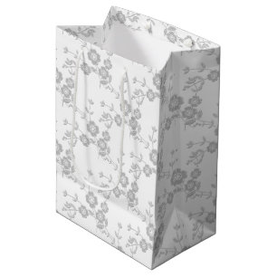 Blommigt Spray Stil 1, Möhippa-White-GIFT BAG m