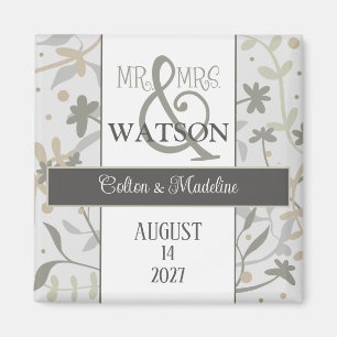 Blommigt sprider enkel Modern Elegant-inspiration Magnet