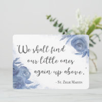Blommigt St. Zelie Martin Blommigt Misriage Card