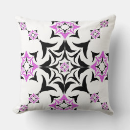 "Blommigt Starburst Geometry" Kudde