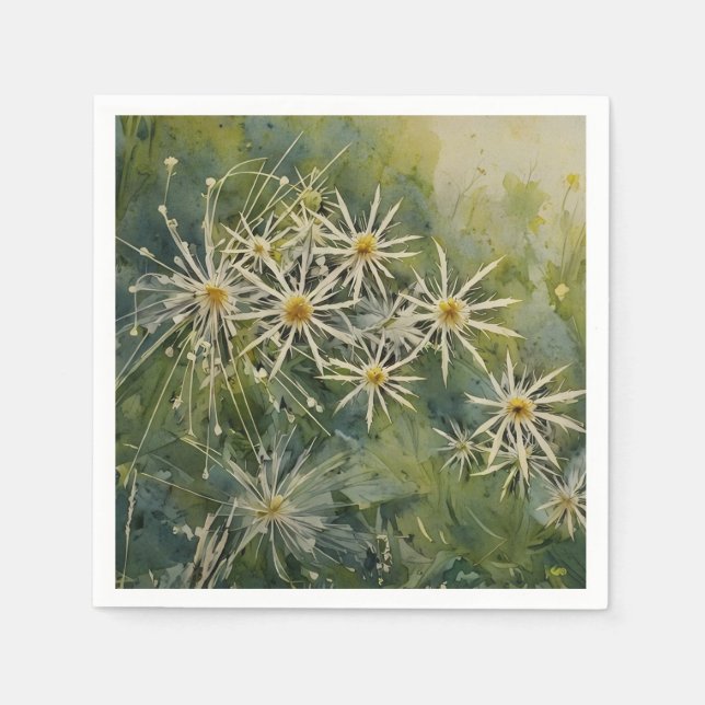 Blommigt Stars - Pappersservett (Framsidan)