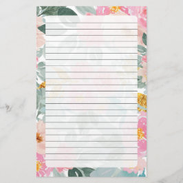 Blommigt Stationery Brevpapper