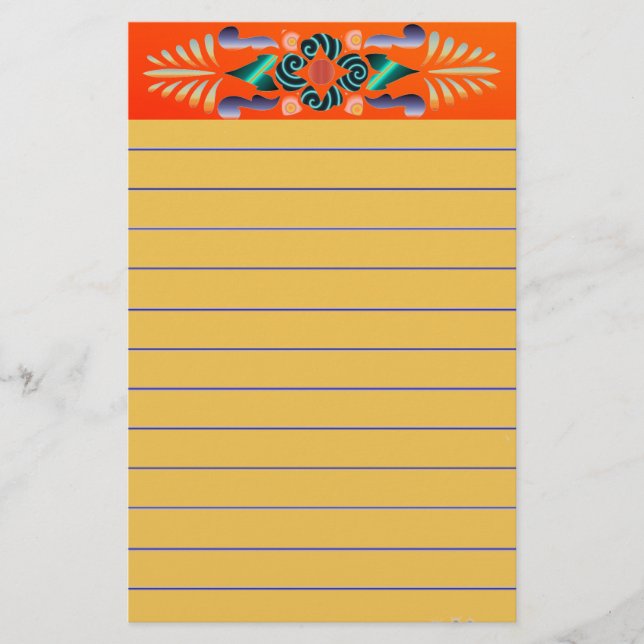Blommigt Stationery Brevpapper (Framsida)