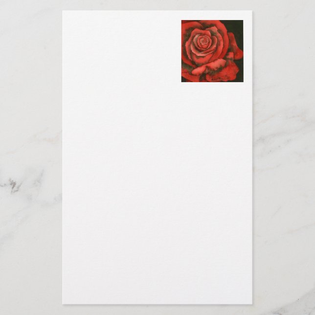 blommigt Stationery för "Ro #3" Brevpapper (Framsida)
