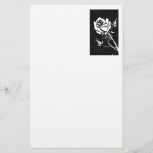 blommigt Stationery för "Ro Alba" Brevpapper