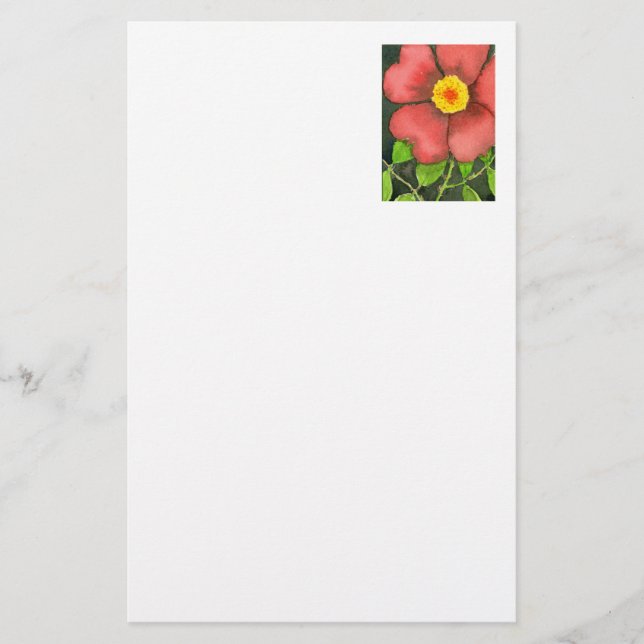 blommigt Stationery för "Vild Ro" Brevpapper (Framsida)