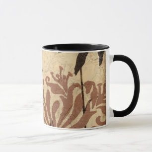 Blommigt Stencildesign med Tawny Löv Mugg