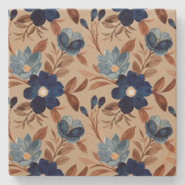 Blommigt Stenunderlägg