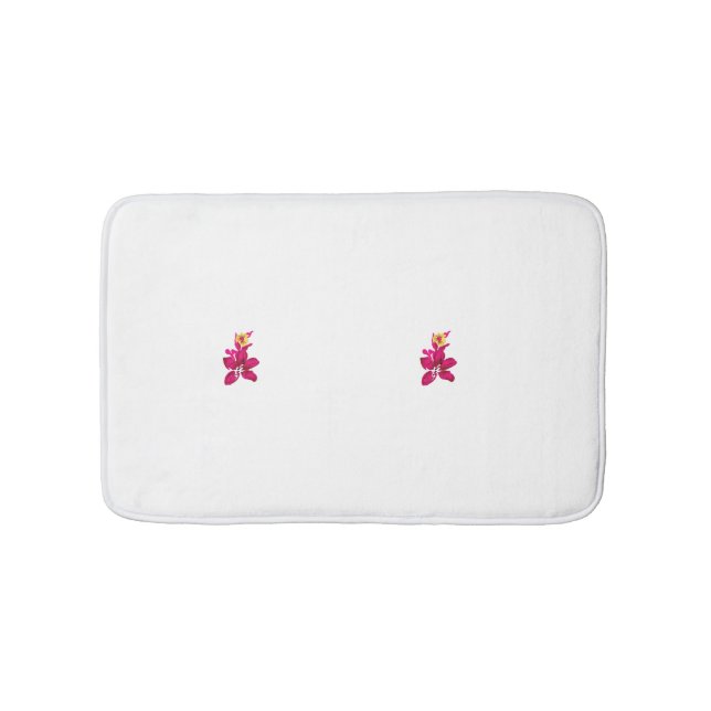 Blommigt Stil, ArtyClick Crimson, Light Guld Badrumsmatta (Framsidan)