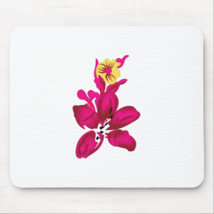 Blommigt Stil, ArtyClick Crimson, Light Guld Musmatta