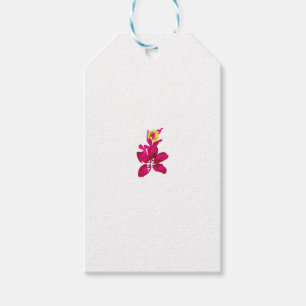 Blommigt Stil, ArtyClick Crimson, Light Guld Presentetikett