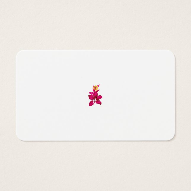 Blommigt Stil, ArtyClick Crimson, Light Guld Visitkort (Framsidan)