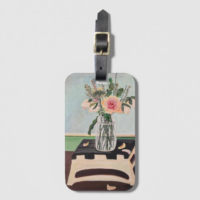 Blommigt still Life Bagagebricka (Framsida vertikal)