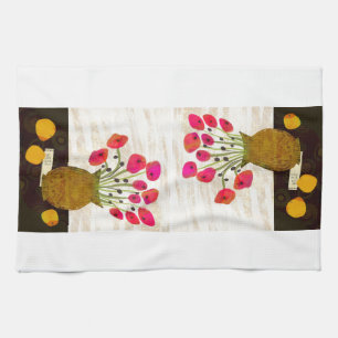 Blommigt still Life Kitchen Tea Towel Kökshandduk