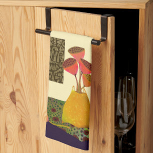 Blommigt still Life Kitchen Tea Towel Kökshandduk