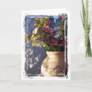 Blommigt still Life Kort