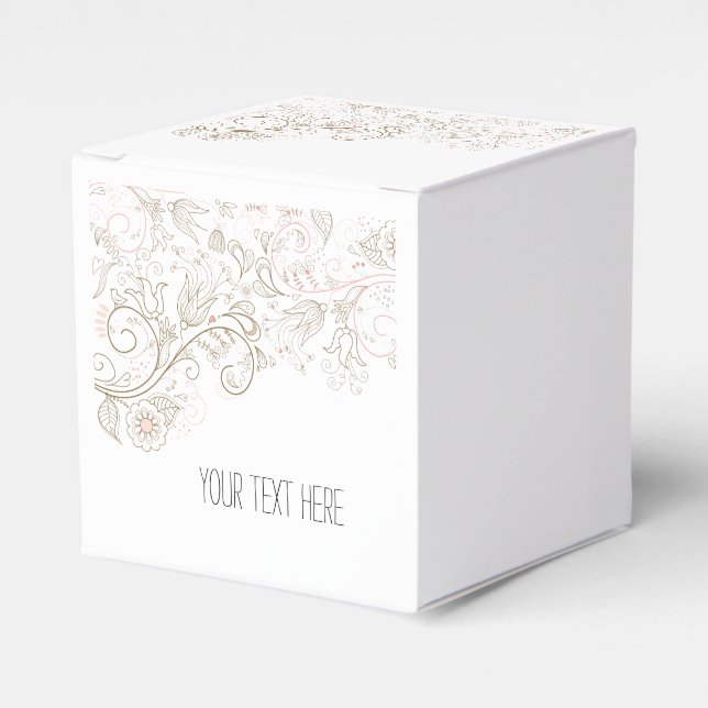 Blommigt Stollig Presentaskar (Framsidan Sidan)