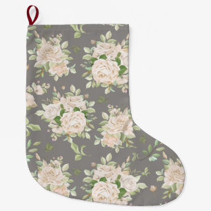 Blommigt Stor Julstrumpa