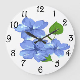 Blommigt Stor Klocka