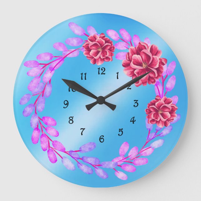 Blommigt Stor Klocka (Framsida)