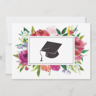 Blommigt studenten kort