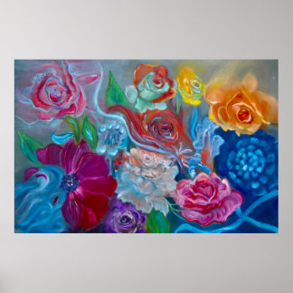 Blommigt Studie 1 Poster