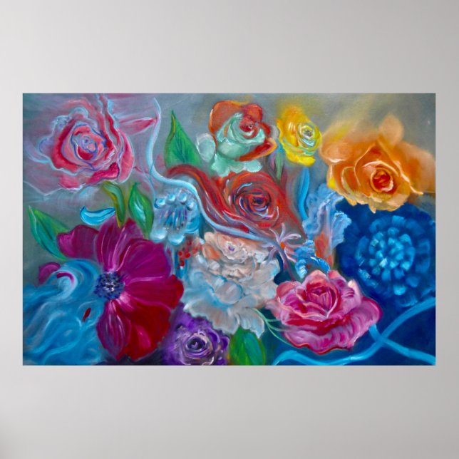 Blommigt Studie 1 Poster (Framsidan)