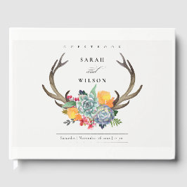 BLOMMIGT SUCCULENT ANTLER BOHEMIAN ALLURE MONOGRAM GÄSTBÖCKER