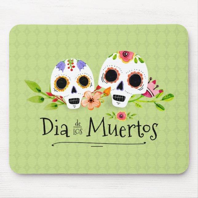 Blommigt Sugar Döskallars Dia de Muertos | Mousepa Musmatta (Framsidan)