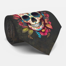 Blommigt Sugar Skull Día de los Muertos Slips