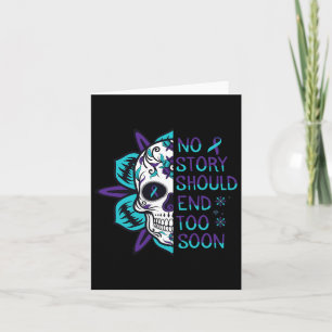 Blommigt Suicide Awareness Mental Health Kort