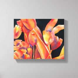 Blommigt Sunset Hues Canvas