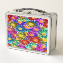 Blommigt Sunshine #444 - Metall Lunchbox