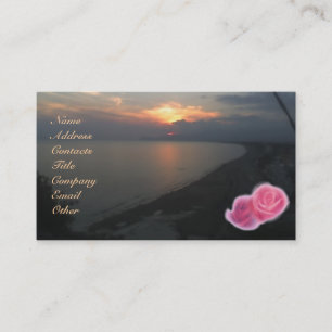 Blommigt Sunshine Visitkort