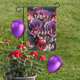 Blommigt Sweet 16 Birthday Red and Lila Ro