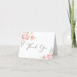 Blommigt Sympathy Funeral Tack You Card Kort