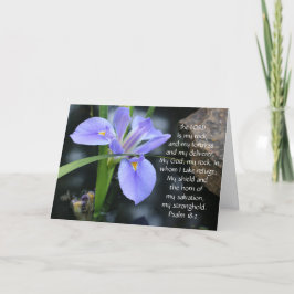 Blommigt Sympathy, Scripture Verse på Guds styrka Kort