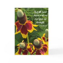 Blommigt Sympathy, Scripture Verse på Guds styrka