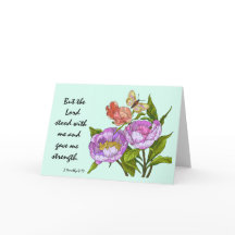 Blommigt Sympati, skriptverse på Guds styrka