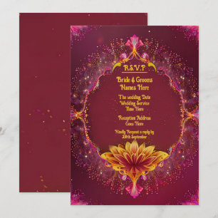 Blommigt Symphony: Bröllop Elegance Collection Spara Datumet