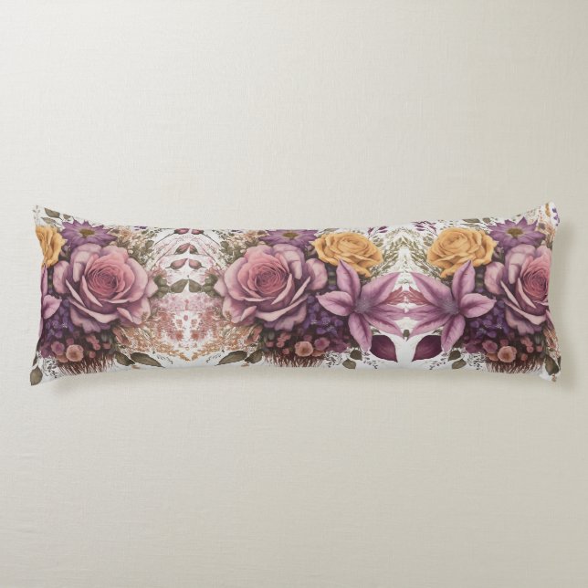 Blommigt Symphony Dekorativ kudde (Framsidan)