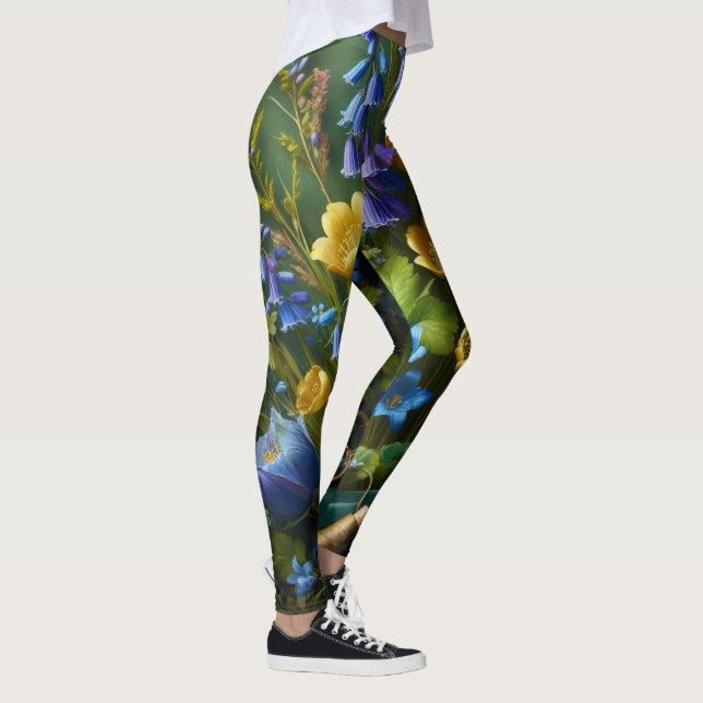 Blommigt Symphony Leggings (Höger)