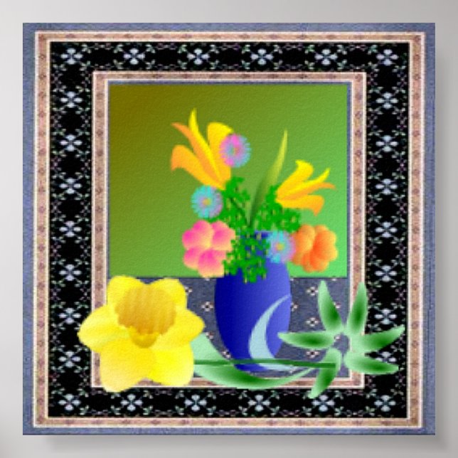 Blommigt Symphony Poster (Framsidan)