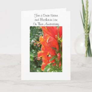 Blommigt Syster- och Make-Personlig-årsdag Kort