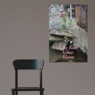 Blommigt Ta med rotuppgång Fotografisk uppblåsning Poster