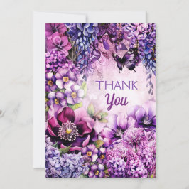Blommigt - tack för kortfjäder och trädgårdsblommo