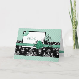 blommigt - tackkort för elegant-akvatecken - 