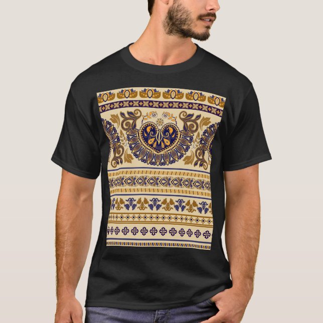 Blommigt Tapet i Egypten T Shirt (Framsida)