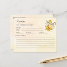 Blommigt te party möhippa recept-kort